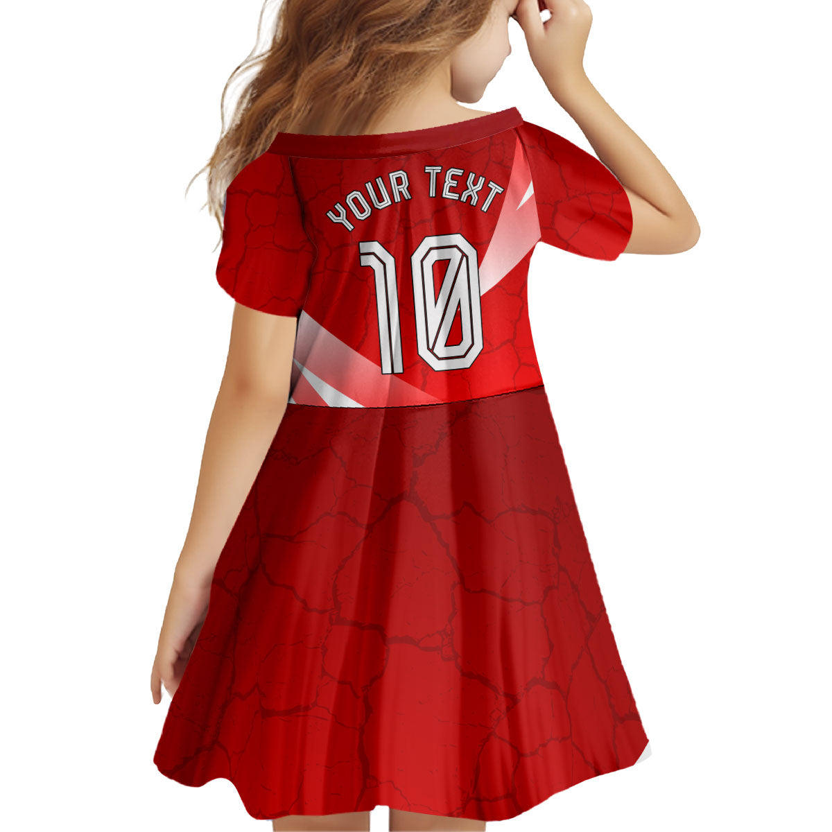 Personalized Austria Football Unsere Burschen Kid Short Sleeve Dress Eagle Mascot Patriotic Wave Grunge