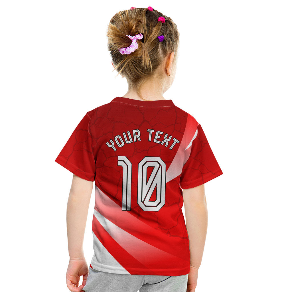 Personalized Austria Football Unsere Burschen Kid T Shirt Eagle Mascot Patriotic Wave Grunge