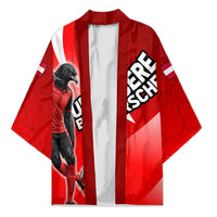 Personalized Austria Football Unsere Burschen Kimono Eagle Mascot Patriotic Wave Grunge