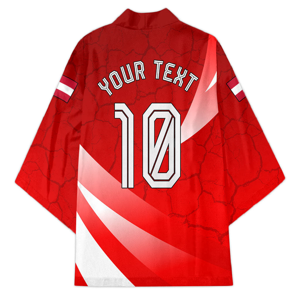 Personalized Austria Football Unsere Burschen Kimono Eagle Mascot Patriotic Wave Grunge