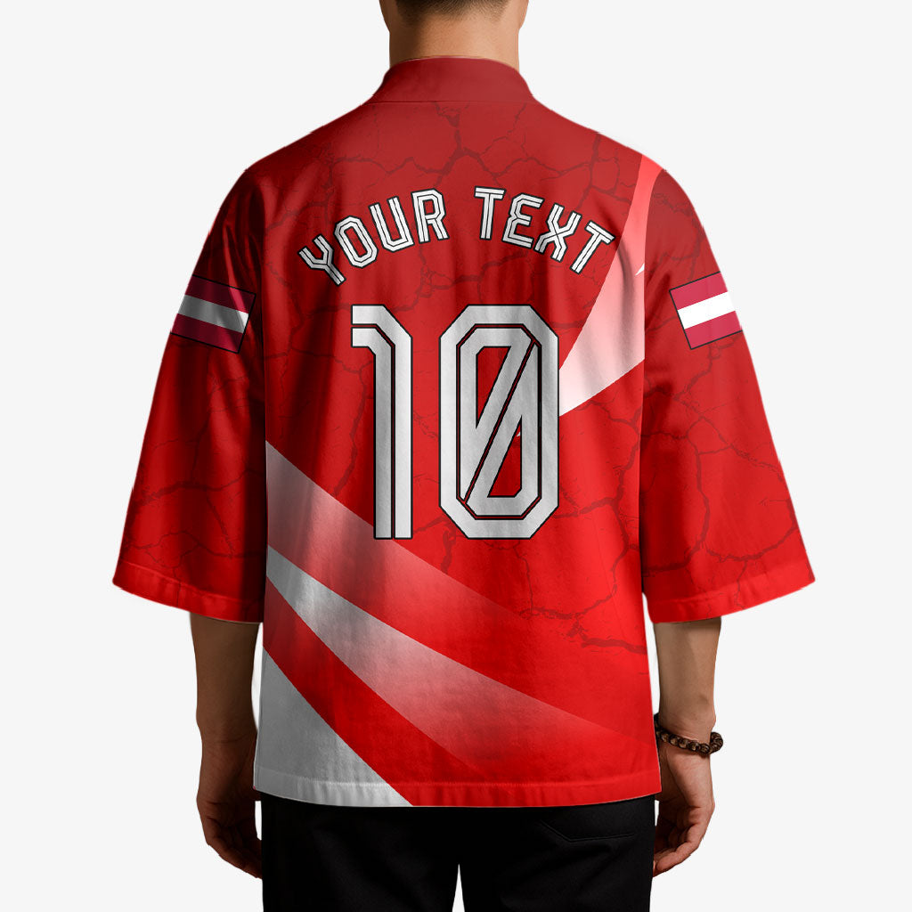 Personalized Austria Football Unsere Burschen Kimono Eagle Mascot Patriotic Wave Grunge
