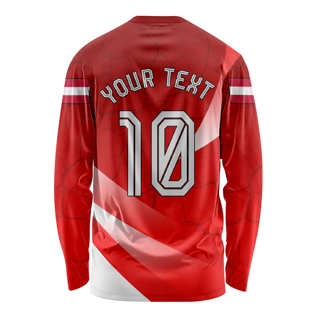 Personalized Austria Football Unsere Burschen Long Sleeve Shirt Eagle Mascot Patriotic Wave Grunge