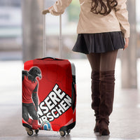 Austria Football Unsere Burschen Luggage Cover Eagle Mascot Patriotic Wave Grunge