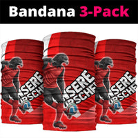 Austria Football Unsere Burschen Neck Gaiter Eagle Mascot Patriotic Wave Grunge