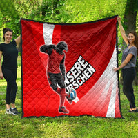 Austria Football Unsere Burschen Quilt Eagle Mascot Patriotic Wave Grunge
