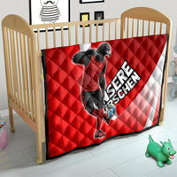 Austria Football Unsere Burschen Quilt Eagle Mascot Patriotic Wave Grunge