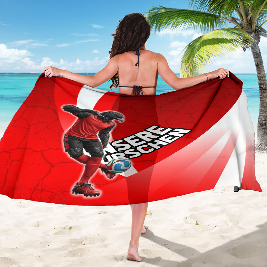 Austria Football Unsere Burschen Sarong Eagle Mascot Patriotic Wave Grunge