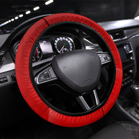 Austria Football Unsere Burschen Steering Wheel Cover Eagle Mascot Patriotic Wave Grunge