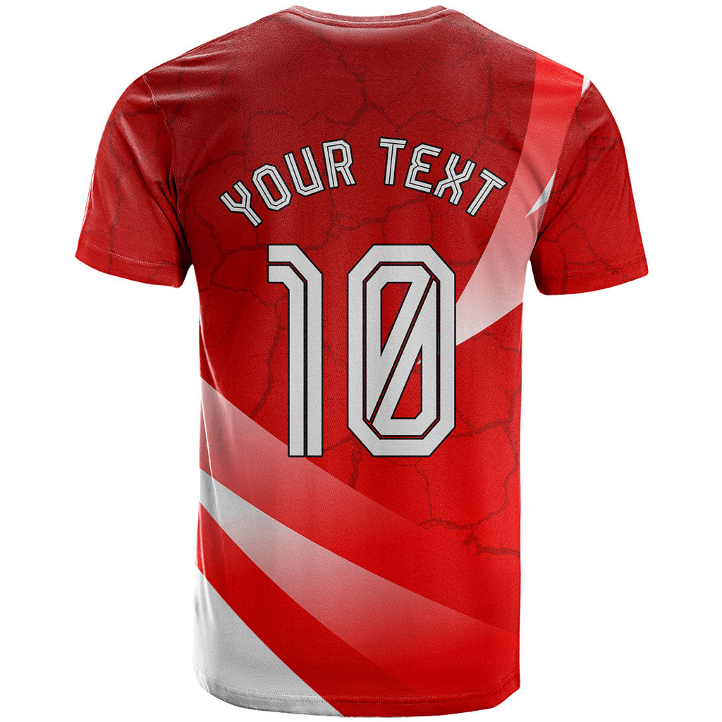Personalized Austria Football Unsere Burschen T Shirt Eagle Mascot Patriotic Wave Grunge