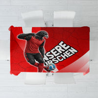 Austria Football Unsere Burschen Tablecloth Eagle Mascot Patriotic Wave Grunge