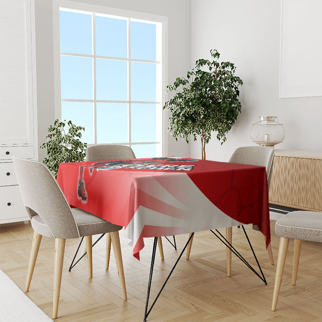 Austria Football Unsere Burschen Tablecloth Eagle Mascot Patriotic Wave Grunge
