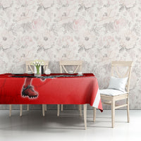 Austria Football Unsere Burschen Tablecloth Eagle Mascot Patriotic Wave Grunge