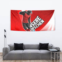 Austria Football Unsere Burschen Tapestry Eagle Mascot Patriotic Wave Grunge