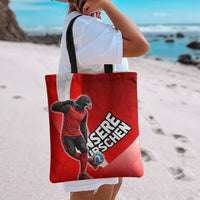 Austria Football Unsere Burschen Tote Bag Eagle Mascot Patriotic Wave Grunge