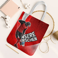 Austria Football Unsere Burschen Tote Bag Eagle Mascot Patriotic Wave Grunge