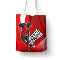 Austria Football Unsere Burschen Tote Bag Eagle Mascot Patriotic Wave Grunge