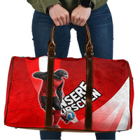Austria Football Unsere Burschen Travel Bag Eagle Mascot Patriotic Wave Grunge