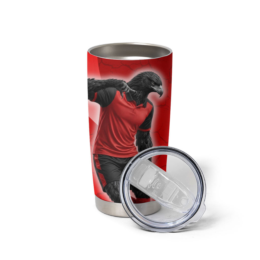 Austria Football Unsere Burschen Tumbler Cup Eagle Mascot Patriotic Wave Grunge