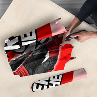 Austria Football Unsere Burschen Umbrella Eagle Mascot Patriotic Wave Grunge