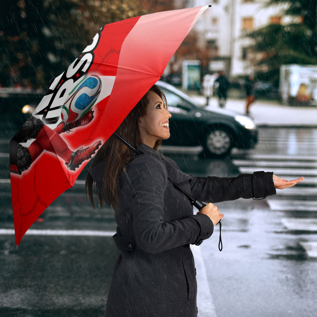 Austria Football Unsere Burschen Umbrella Eagle Mascot Patriotic Wave Grunge