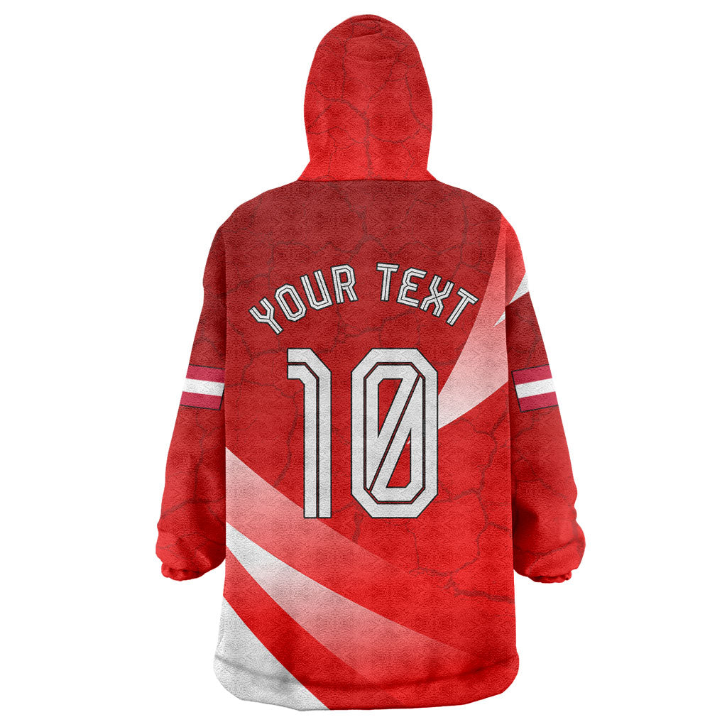 Personalized Austria Football Unsere Burschen Wearable Blanket Hoodie Eagle Mascot Patriotic Wave Grunge