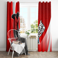 Austria Football Unsere Burschen Window Curtain Eagle Mascot Patriotic Wave Grunge
