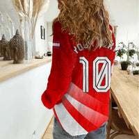 Personalized Austria Football Unsere Burschen Women Casual Shirt Eagle Mascot Patriotic Wave Grunge