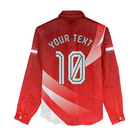 Personalized Austria Football Unsere Burschen Women Casual Shirt Eagle Mascot Patriotic Wave Grunge