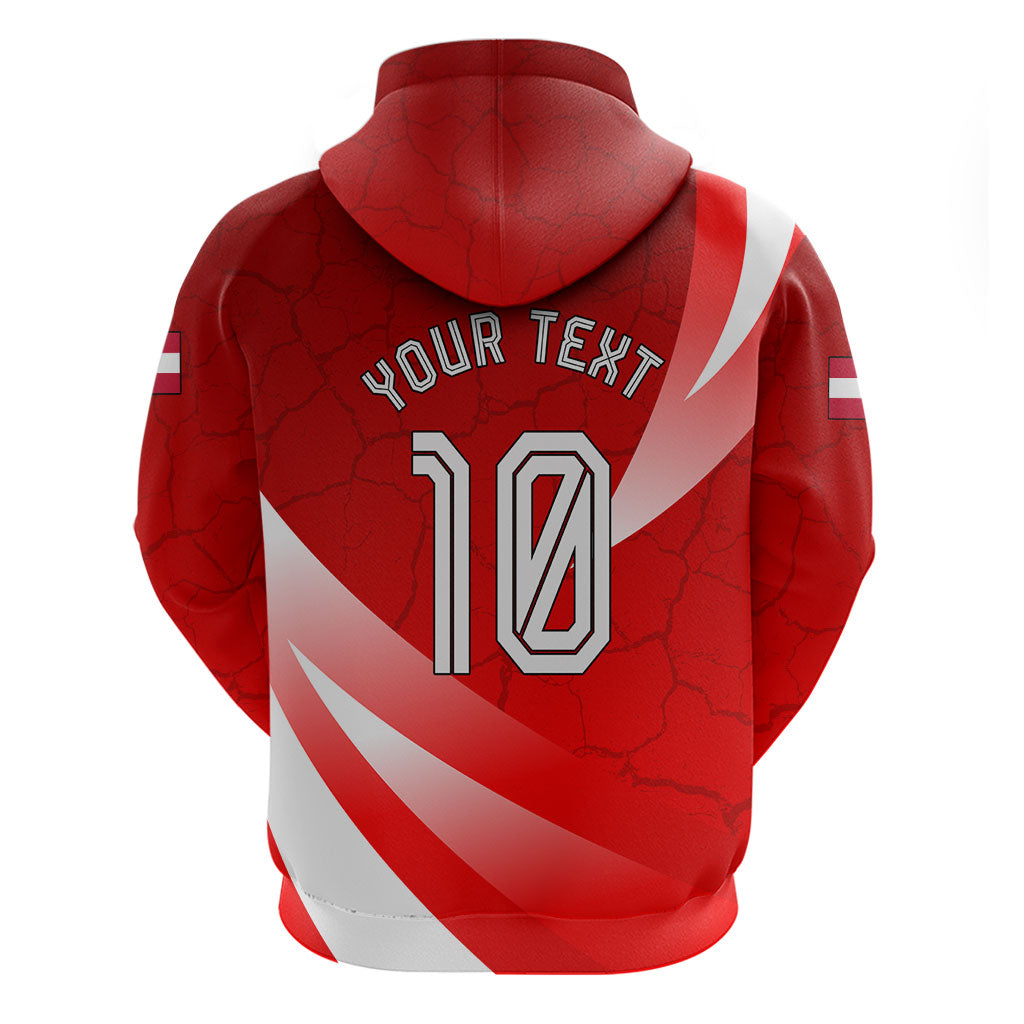 Personalized Austria Football Unsere Burschen Zip Hoodie Eagle Mascot Patriotic Wave Grunge