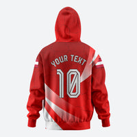 Personalized Austria Football Unsere Burschen Zip Hoodie Eagle Mascot Patriotic Wave Grunge