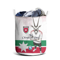 Jordan Football Laundry Basket The Chivalrous Ones Oryx Mascot Patriotic Halftone Dot