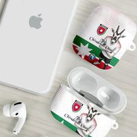 Jordan Football AirPods Case The Chivalrous Ones Oryx Mascot Patriotic Halftone Dot