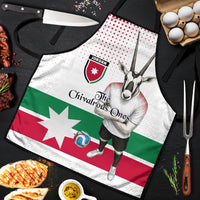 Jordan Football Apron The Chivalrous Ones Oryx Mascot Patriotic Halftone Dot