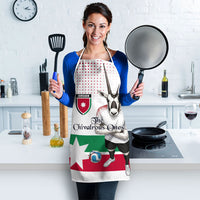 Jordan Football Apron The Chivalrous Ones Oryx Mascot Patriotic Halftone Dot