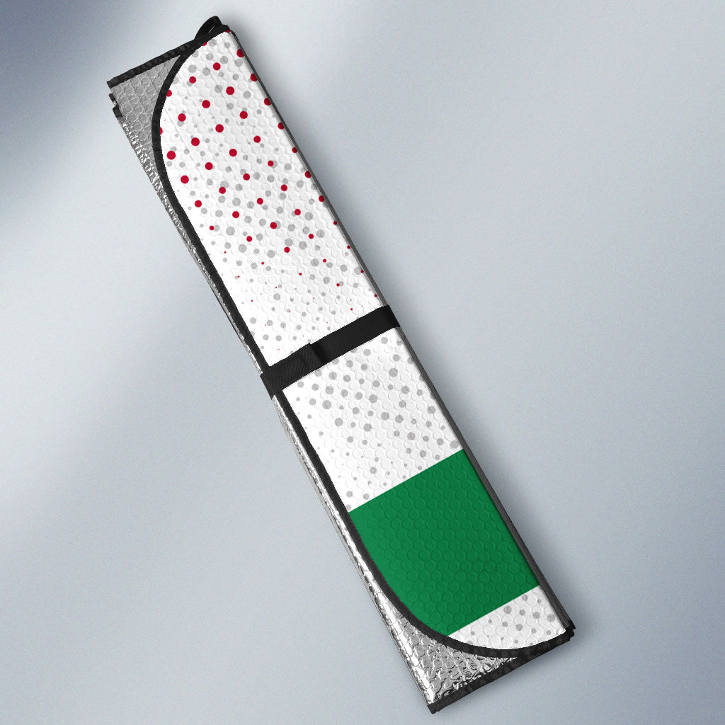 Jordan Football Auto Sun Shade The Chivalrous Ones Oryx Mascot Patriotic Halftone Dot