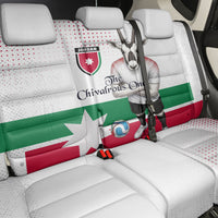 Jordan Football Back Car Seat Cover The Chivalrous Ones Oryx Mascot Patriotic Halftone Dot