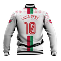 Personalized Jordan Football Baseball Jacket The Chivalrous Ones Oryx Mascot Patriotic Halftone Dot