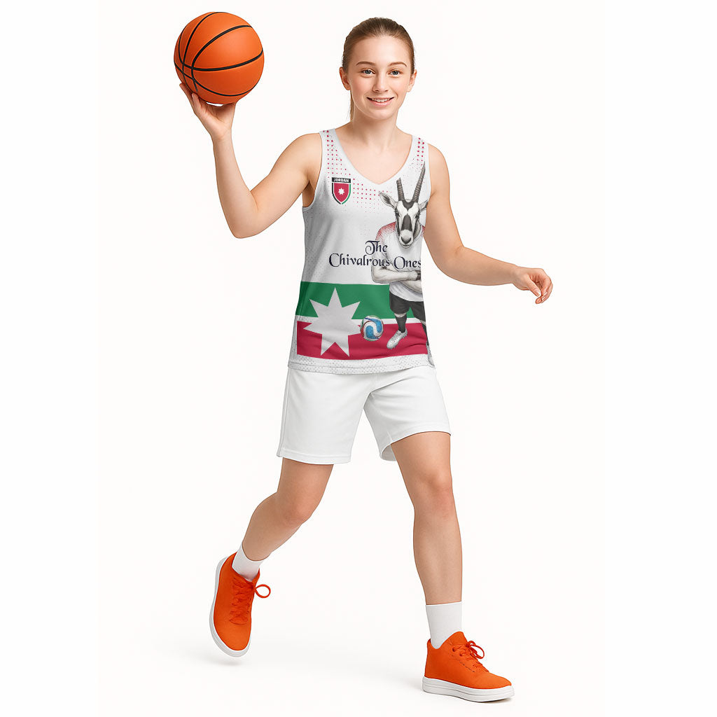 Personalized Jordan Football Basketball Jersey The Chivalrous Ones Oryx Mascot Patriotic Halftone Dot