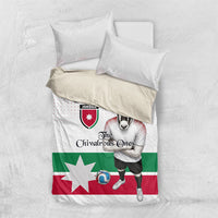 Jordan Football Bedding Set The Chivalrous Ones Oryx Mascot Patriotic Halftone Dot