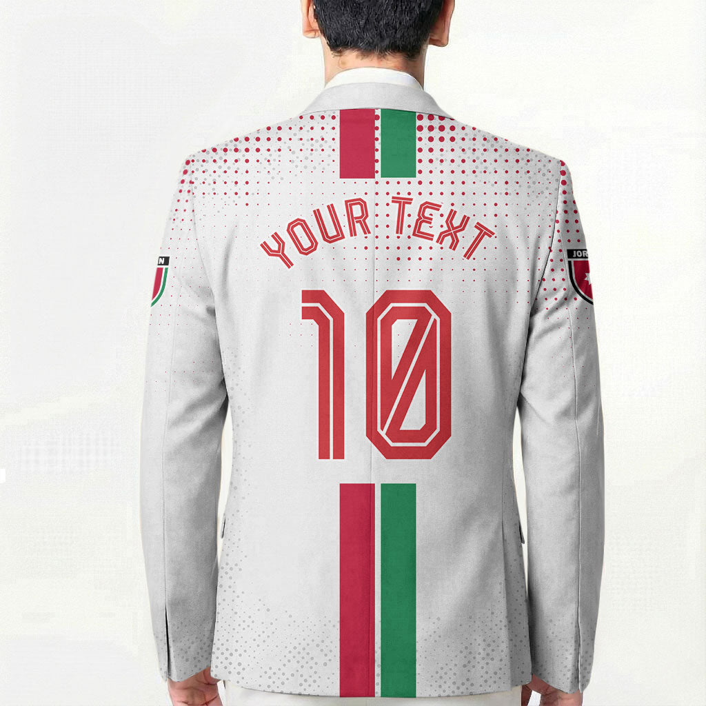 Personalized Jordan Football Blazer The Chivalrous Ones Oryx Mascot Patriotic Halftone Dot