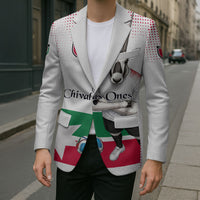 Personalized Jordan Football Blazer The Chivalrous Ones Oryx Mascot Patriotic Halftone Dot