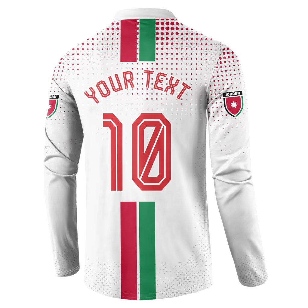 Personalized Jordan Football Button Sweatshirt The Chivalrous Ones Oryx Mascot Patriotic Halftone Dot