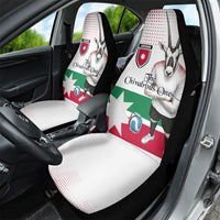 Jordan Football Car Seat Cover The Chivalrous Ones Oryx Mascot Patriotic Halftone Dot