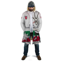 Personalized Jordan Football Cloak The Chivalrous Ones Oryx Mascot Patriotic Halftone Dot