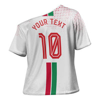 Personalized Jordan Football Cross Shoulder Shirt The Chivalrous Ones Oryx Mascot Patriotic Halftone Dot