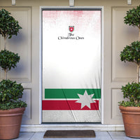 Jordan Football Door Cover The Chivalrous Ones Oryx Mascot Patriotic Halftone Dot
