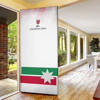 Jordan Football Door Cover The Chivalrous Ones Oryx Mascot Patriotic Halftone Dot