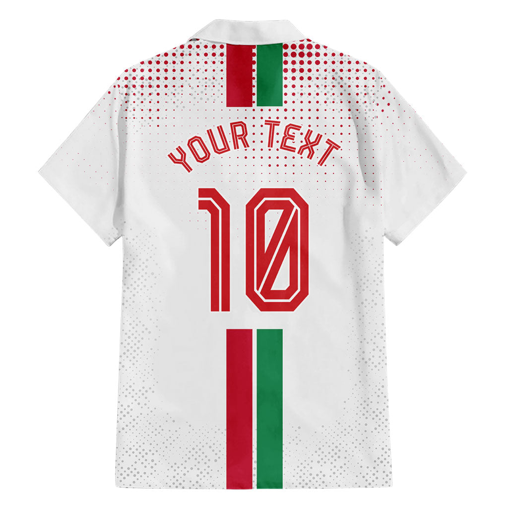 Personalized Jordan Football Hawaiian Shirt The Chivalrous Ones Oryx Mascot Patriotic Halftone Dot