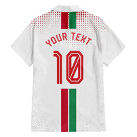 Personalized Jordan Football Hawaiian Shirt The Chivalrous Ones Oryx Mascot Patriotic Halftone Dot