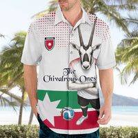Personalized Jordan Football Hawaiian Shirt The Chivalrous Ones Oryx Mascot Patriotic Halftone Dot